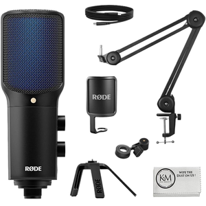 Micrófono USB Tipo-C Profesional Rode NT-USB+ con Brazo Articulado y Funda de Tela (3 Artículos), Alimentación por Batería/USB, Función de Silencio, Sin Cable de Datos - Product Image 1