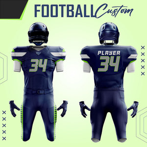 Dernier design d'uniformes de football américain de qualité supérieure, ensembles imprimés sublimés à manches courtes et respirants, fabriqués au Pakistan, prix de gros - Product Image 4