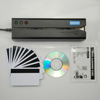Lecteur-graveur de cartes à bande magnétique 3 pistes HiCo LoCo USB, encodeur de cartes de membre, de fidélité et de cadeaux, programmable, 100W, longue durée de vie