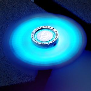 Spinner à main roulement muet R188 Noctilucent Senior Gyro soulagement du Stress jouet pour adultes cadeaux lumineux Fidget Spinners alliage métallique - Product Image 5