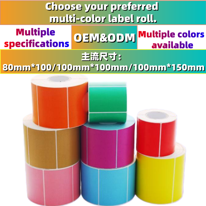 High-quality CHANG JIN Heat Sensitive Waterproof Custom 40mm Core Diameter Self-Adhesive Die-cut Transfer Stickers Direct