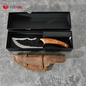 Cuchillo de matanza forjado para cortar carne, cuchillo inteligente de carnicero con bolsa de funda, cuchillo con mango de madera para Cocina - Product Image 6