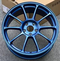 Jantes forgées sur mesure JG Factory, finition bleu brillant, multi-rayons concaves, haute résistance à la fatigue, jantes en alliage forgé monobloc universelles