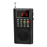 Dewant L-358 numérique de poche portable mini radio fm avec fonction d'enregistrement vocal