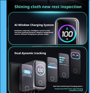 Nouvelle station de charge rapide multi-ports multifonctionnelle certifiée haute qualité avec intelligence artificielle pour <span class=keywords><strong>iPhone</strong></span> et ordinateur portable 100W GaN 45W - Product Image 2