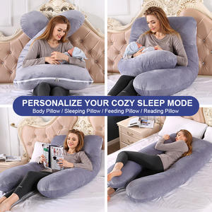 कस्टम यू आकार के गर्भावस्था तकिया को हटाने योग्य कवर के साथ पूर्ण शरीर मातृत्व समर्थन तकिया के साथ पूर्ण शरीर मातृत्व समर्थन तकिया - Product Image 4