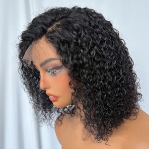 X-TRESS-Peluca <span class=keywords><strong>de</strong></span> <span class=keywords><strong>cabello</strong></span> 100% humano para mujer, postizo corto con malla frontal, pelo <span class=keywords><strong>Natural</strong></span> rizado, <span class=keywords><strong>venta</strong></span> directa <span class=keywords><strong>de</strong></span> fábrica - Product Image 4