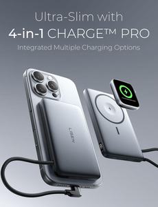 Lisen 2026พาวเวอ<span class=keywords><strong>ร</strong></span>์<span class=keywords><strong>แบงค์</strong></span>ไร้สายแบบ4 in 1ที่ชาร์จแบบพกพาทำจากอัลลอย10000mAh สำหรับ iPhone 17 AIR Apple Watch Series 11 - Product Image 2