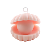 Velas Aromáticas Hechas a Mano con Conchas de Perla Creativas al por Mayor, Adornos Ecológicos para el Hogar con Fragancia, Decoración Navideña