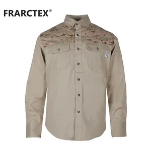 Wholesale 100% Cotton Nfpa 2112 FR American Welding Fire Resistant Works Shirt For Sale