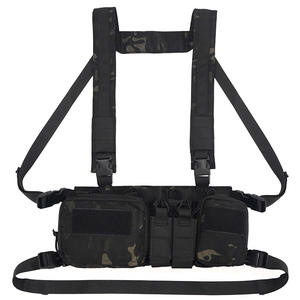 Outdoor MOLLE Compact Utility <b>Tool</b> Organizer <b>Emergency</b> Hunting PVC Lightweight Tactical Chest Rig Vest - Product Image 5