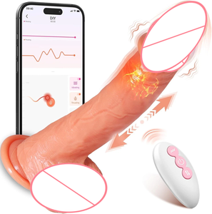 Best-selling Realistic Silicone Large Dildo with <strong>Rubber</strong> Large Ejaculator, Automatic Anal and Vaginal Thrusting Dildo for Women - Product Image 1