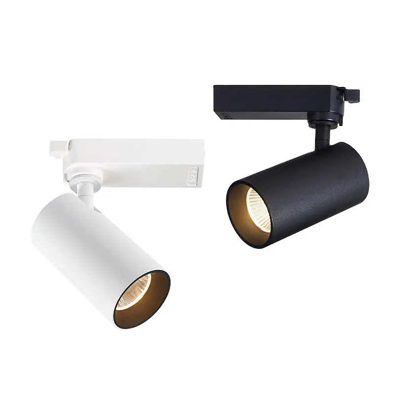 Tracklight del sistema di tracciamento a 3 fili 15W 30W 40W galleria negozio di abbigliamento regolabile con messa a fuoco regolabile zoomabile Led Cob