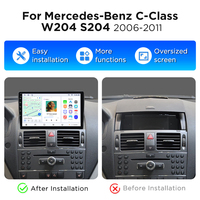 Radio de Coche Junsun con Navegación Android 1280*720 para Benz Clase C 3 W204 S204 2006-2011, Autoradio CarPlay para Benz W204, Unidad Principal