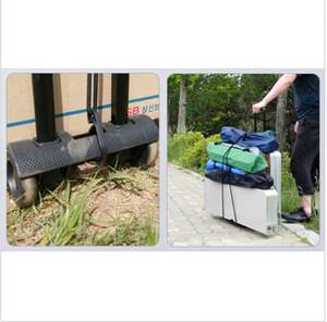 Carro de mano plegable ligero de 4 ruedas, carro de mano plegable, carro de compras móvil de utilidad portátil - Product Image 5