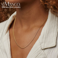 Collier fin en acier inoxydable EMANCO plaqué or avec fermoir réglable en forme de homard, bijoux minimalistes, cadeau pour femmes