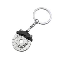 Porte-clés de voiture sport en métal, mousqueton en alliage de zinc, porte-clés personnalisé pour entreprise, turbine turbo, pièce de voiture, marque Jutien, haute qualité
