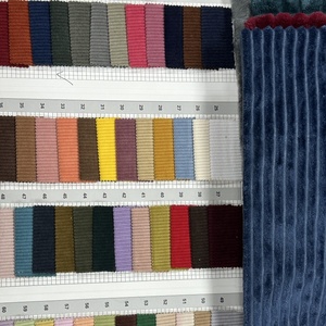 Oeko Tex e GRS certificato di carta di colore striscia di velluto a coste tessuto pigiama poliestere spandex colore personalizzato per giacca - Product Image 1