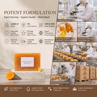Savon exfoliant artisanal naturel au curcuma et à l'acide kojique pour le bain et les soins corporels – Vente en gros usine