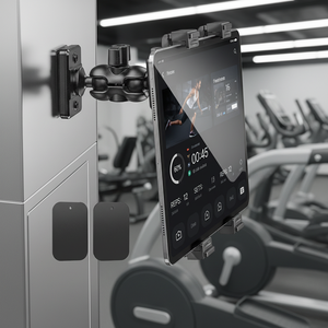 Ajustable à 360° °   <span class=keywords><strong>Support</strong></span> magnétique pour <span class=keywords><strong>tablette</strong></span>, <span class=keywords><strong>support</strong></span> pour <span class=keywords><strong>tablette</strong></span> de 7 à 10,9 pouces, aimant puissant pour la salle de sport, la cuisine, le bureau - Product Image 1