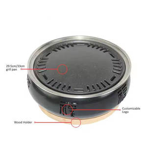 เตาย่างยาคินิกุกทรงกลมสไตล์ญี่ปุ่นเตาย่างบาบีคิวแบบเกาหลีสำหรับร้านอาหารในร่ม - Product Image 4