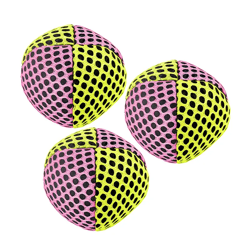 Hot販売5センチメートル抗布ストレス革ボールプラスチックチューブパックジャグリングボール子供の練習用