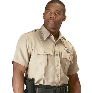 Tenue uniforme de <span class=keywords><strong>garde</strong></span> de sécurité pour hommes personnalisée pour l'été Chemise de sécurité bon marché en polyester - Product Image 1