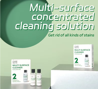 Dégraissant concentré multi-surfaces parfum citron, lot de 2 bouteilles, nettoyant polyvalent pour intérieur et extérieur