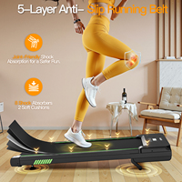 Tapis de marche compact et portable à inclinaison automatique 12 % avec 3 modes d'entraînement pour la maison et le bureau, fonction Bluetooth - Stock US
