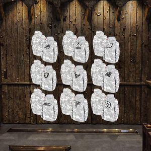 2025年ホットセール、カスタムメイドのアメリカンフットボールフーディー、ユニセックス、有名チーム（ブロンコス、ベアーズ、スティーラーズ）、ショート丈、100％ポリエステル - Product Image 3