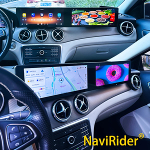 Radio de coche con doble pantalla táctil para Benz GLA CLA Clase A 2015-2018 NTG4.5 NTG5.0 Carplay GPS Navegación Reproductor de video multimedia para automóvil - Product Image 1