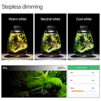 WEEK AQUA Bryophyte Lumière Verre Écologique COB LED Bouteille Micropaysage Lampe De Bureau Lumière Pour Micro-Paysage Éclairage