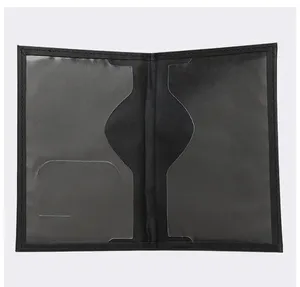 Funda para pasaporte de cuero PU para hombre y mujer, de color sólido, para viaje, tarjetero, billetera, monedero, bolsa. - Product Image 6