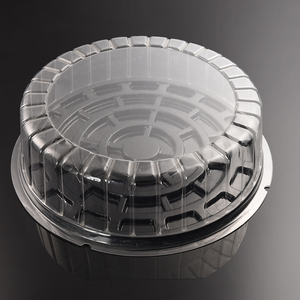 Wholesale Custom 8/12/14 Inch Disposable Clear Dome Round Plastic Packaging Blister Box With Lid And Tray For Cake Barking Food