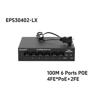 Nhà máy trực tiếp 10/100/1000Mbps chuyển đổi PoE <span class=keywords><strong>Gigabit</strong></span> 4 8 16 <span class=keywords><strong>24</strong></span> 32 Cổng 48V PoE chuyển đổi Ethernet RJ45 Mạng chuyển mạch cho CCTV - Product Image 2