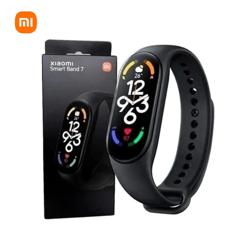 New Xiaomi Mi Band 7 1.62" AMOLED Screen Healthy monitoring Blood Oxygen 3-axis accelerometer fitness smart bands miband watches