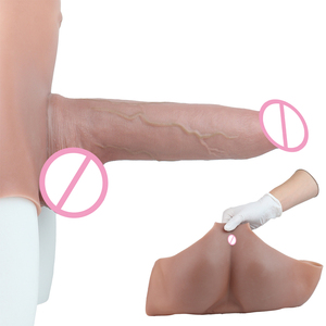 SXXY Arnés de silicona con funda para pene de 29 cm, pantalones con dildo hueco, ropa interior realista para transgénero, juguete sexual con punto G. - Product Image 3