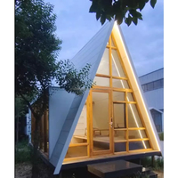 Luxus urlaub Volles Badezimmer Winziges dreieckiges Haus Container haus Hausgemachtes Büro Fertighaus 2-Bett-Zimmer Moderne Villen