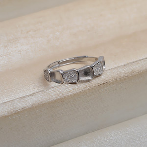 Anillo de Plata S925 Hecho a Mano, Soporte para Joyería DIY, Anillo de Goma de 3mm para Colgar Cabello, para Mujer, 4417 - Product Image 2