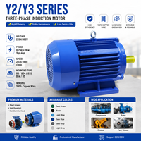 Moteurs électriques triphasés série Y2/Y3 à induction AC 2875 tr/min 220V/380V 0,75kW 1,1kW 1,5kW 2,2kW 3kW