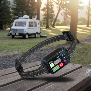GPS inteligente mascota valla electrónica perro inalámbrico al aire libre IPX7 impermeable recargable Nylon moda Anti-Pérdida <span class=keywords><strong>collar</strong></span> de descarga eléctrica - Product Image 1