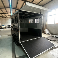Remorque pour chevaux à chargement incliné, remorque pour 2 chevaux, chargement direct, transport de chevaux