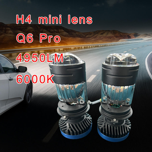 Lâmpada <span class=keywords><strong>LED</strong></span> H4 Super Brilhante com Mini Lente Q6 Pro Q7 Série 48W-65W 4900LM 6000K 12V Alumínio Aeronáutico Farol Automotivo PROMOÇÃO IMPERDÍVEL - Product Image 2