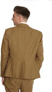 Mens 2 Peças De Luxo Ternos Bordados 1 Botão Imprimir Jantar Tuxedo Jacket Pants Prom Casamento Elegante Blazer Dress Suit - Product Image 3