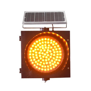 ライトライトライトライトライトライト交通安全警告信号点滅ソーラーイエロー300mm - Product Image 2