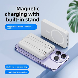 Cargador Inalámbrico Magnético Ultrafino y Superrápido de 22.5W, Banco de Energía Portátil con Pantalla LED, 10000mah, Entrada Tipo-C, Metálico - Product Image 2