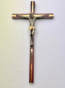 Crucifijo cruz de madera Jesús colgante religioso inspirador INRI - Product Image 6