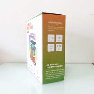 Cargador inalámbrico Lonvel con luz nocturna para cabecera, reloj despertador Digital, Control de aplicación inteligente, lámpara de luz de Mesa para el hogar, altavoz, lámpara G G3 - Product Image 3