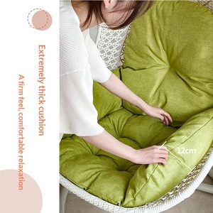 Fauteuil suspendu moderne de luxe pour hôtel, coussin <span class=keywords><strong>matelassé</strong></span>, intérieur/extérieur, forme œuf, pliable, cadre en acier, support, imperméable, personnalisable - Product Image 3