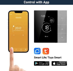 Interruptor Inteligente Eléctrico con Pantalla Táctil, Sistema de Automatización del Hogar Inteligente, Panel Multifunción, Control por Aplicación, Dispositivos Termostáticos - Product Image 2